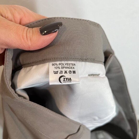 NEW! ZYIA Active Men's Light Gray Office Chino 33" Pants Size L Large Pockets - Picture 12 of 12